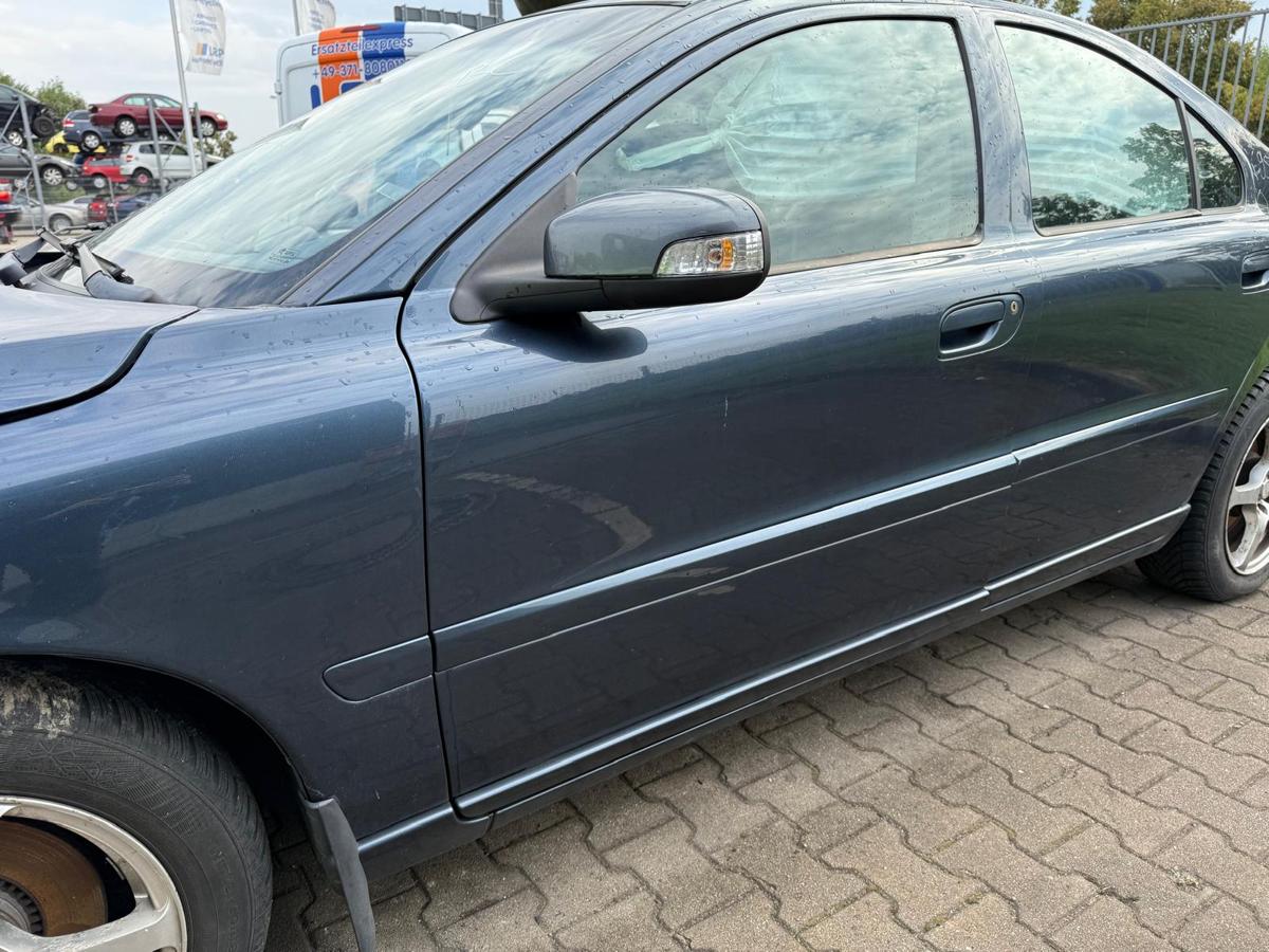 Volvo S60 original Tür vorn links 46600 Barents Blue Pearl Rohbau BJ08